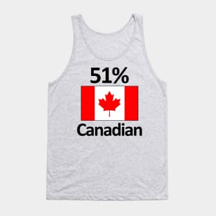 Funny Canada Heritage 51% Canadian Tank Top